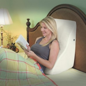 Back Wedge Pillow Contour Back Wedge Lumbar Pillow with Massage